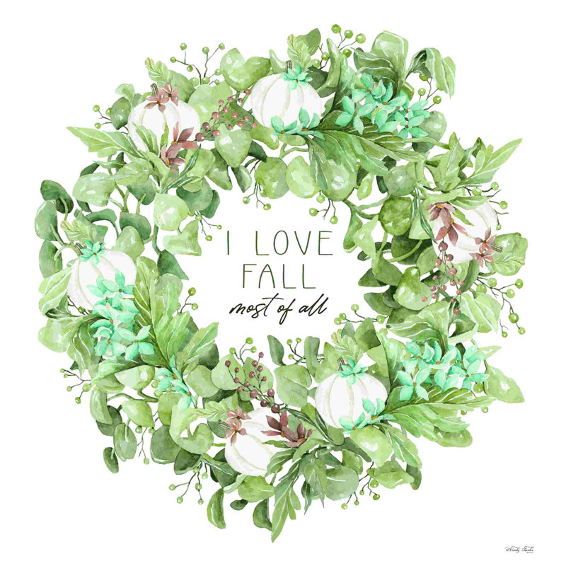 2884879_I Love Fall Wreath, H 12 po x l 12 po