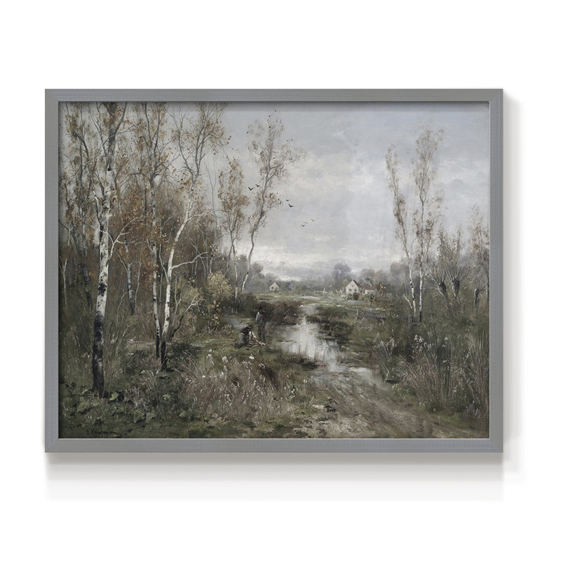 Paysages rétro-D - impression encadrée - réaménageable, H 8 po x l 10 po