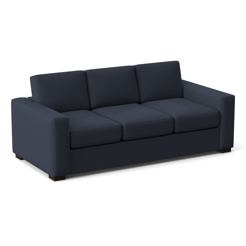 Gorham 86" Square Arm Sofa Bed with Reversible Cushions, Archetype Admiral, Innerspring