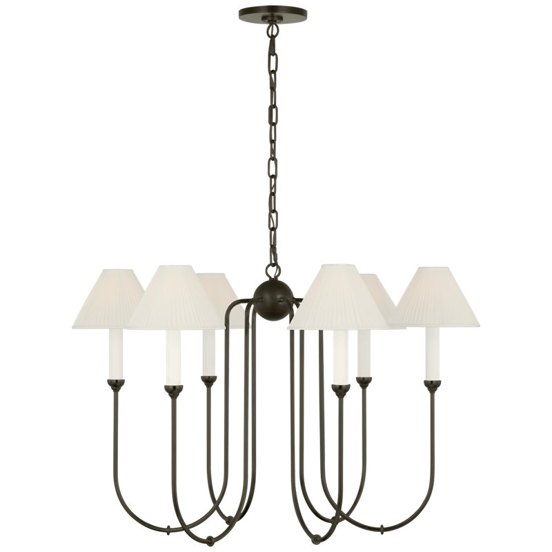 Ingela 6 - Light Metal Chandelier by Amber Lewis
