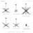 Runo Sputnik Modern Linear Chandelier-86588910