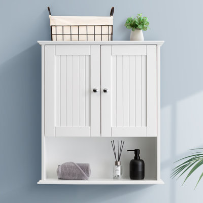  26 in. W x 30 in. H Wall Bathroom Cabinet Over The Toilet Storage
