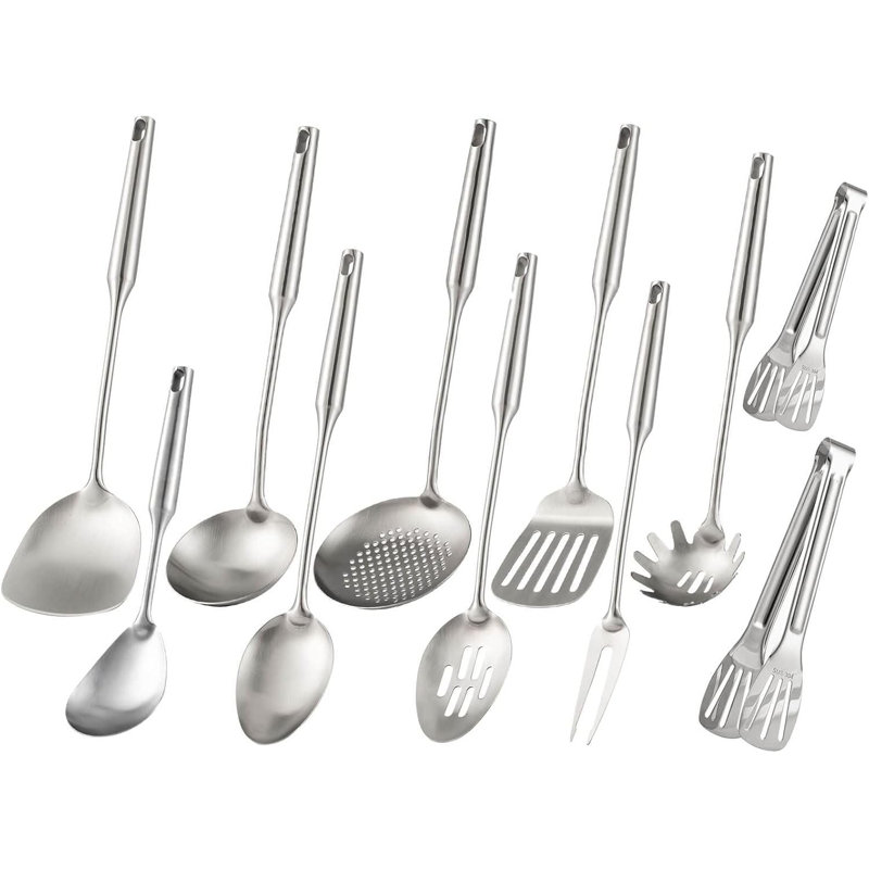Stainless steel kitchen utensil set