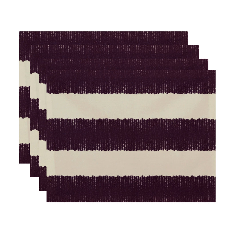 Ensemble de napperons 4 pièces, Mauve
