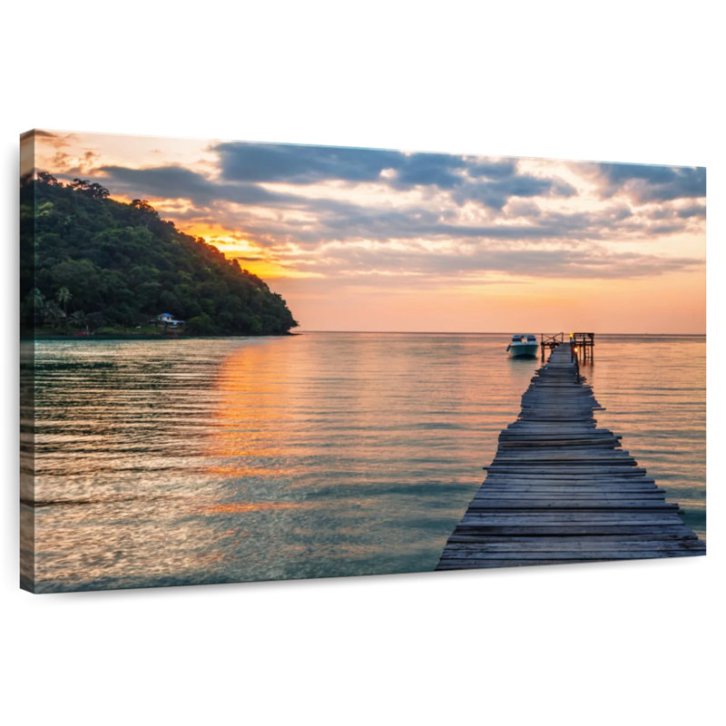 Aletra Tropical Twilight Dock, 34" H x 51" W