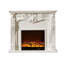 American-style simulated flame fireplace-983584497