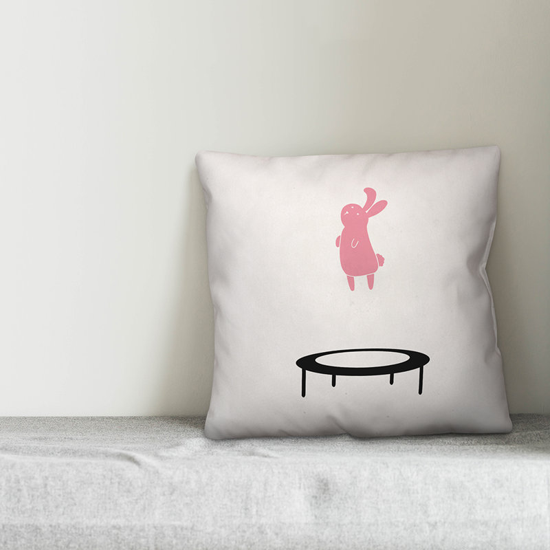 Reversible Throw Pillow, 16" x 16"