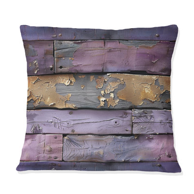 Coussin Lilac Barn Wood I - Farmhouse