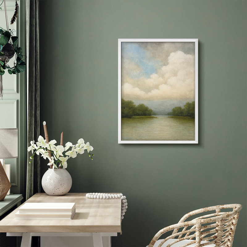 Reproduction de paysage encadrée pour la maison, 8 po x 10 po, H 10 po x l 8 po, Blanc