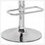 Tabouret pivotant gris et chrome