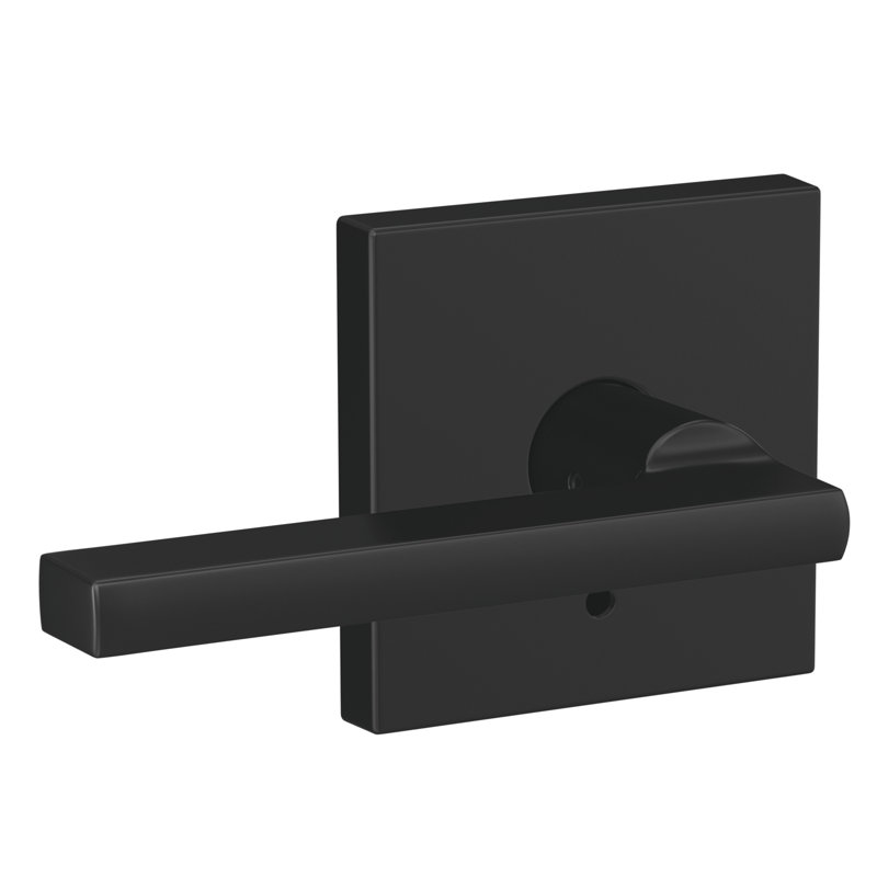 Custom Latitude Non-Turning Lever with Collins Trim, Matte Black
