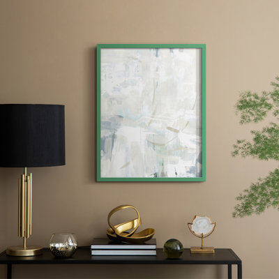 Impasto Poem I, reproduction encadrée - bois massif