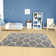 Myshaggy Collection Rugs Trellis Design in Grey