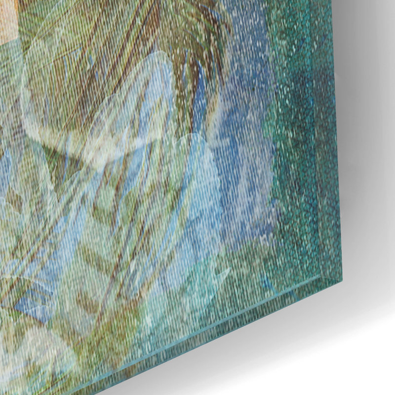 «Heart Psalm 1» par Art Licensing Studio, art mural en verre acrylique, H 12 po x l 12 po x P 0,13 po