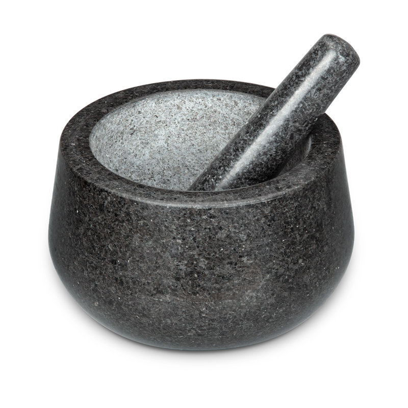 Mortar And Pestle Set, 7.08" H x 7.48" W x 7.08" D