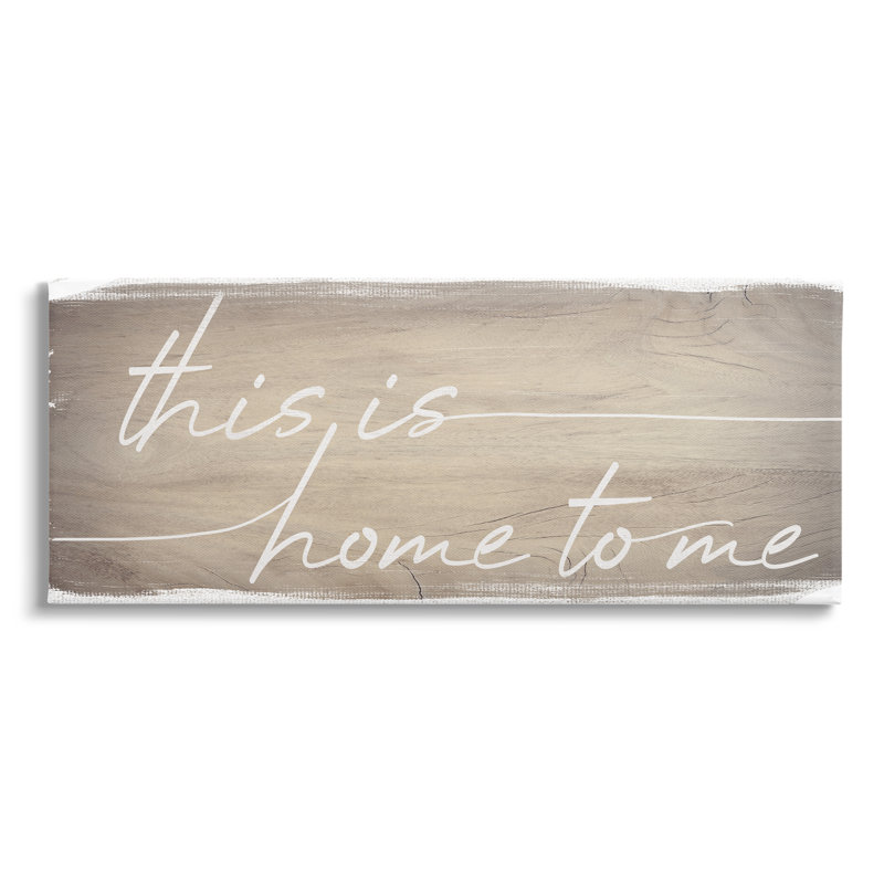 Art mural sur toile surdimensionné "Home To Me" par Daphne Polselli, Toile tendue, L 24 po x H 10 po