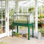 Jardinières modernes surélevées, fabrication en acier avec couverture de serre pour le jardinage