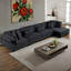 Canapé modulaire moderne en velours côtelé 135 po Hulett-1248735140-1263562447-1263562445