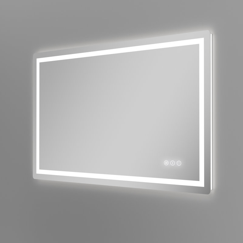 Dokes Filleted Corner LED Bathroom Vanity  Mirror Passed ETL Certification, 36" x 60"