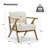 Bernisha Upholstered Linen Blend Accent Chair with Wooden Legs-1443702040