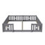 Solid Wood Montessori Floor Bed With Star Guardrails, For Two 90X200cm European Single Beds, Twin Kids Playpen Bed-140977974-140517637