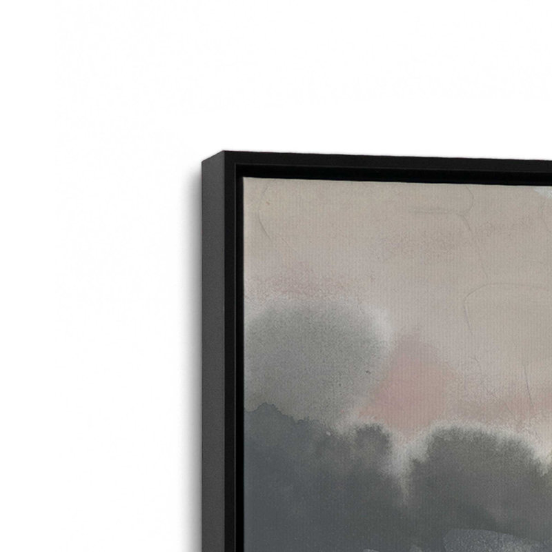 «Moody Horizon Mist II» par June Erica Vess, reproduction d'art sur toile, H 30 po x l 40 po, Noir