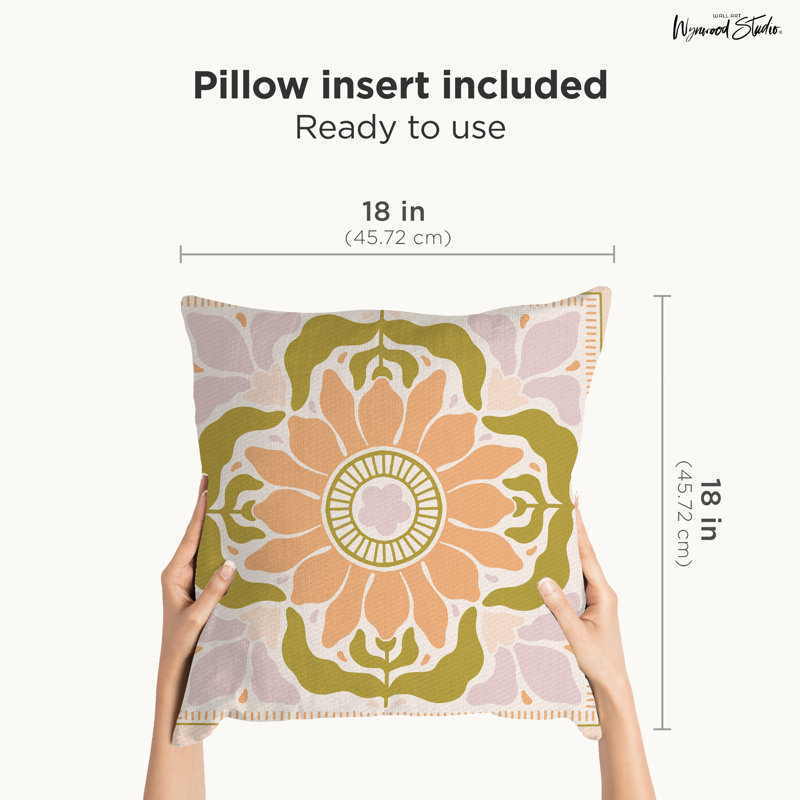 Coussin décoratif en polyester géométrique