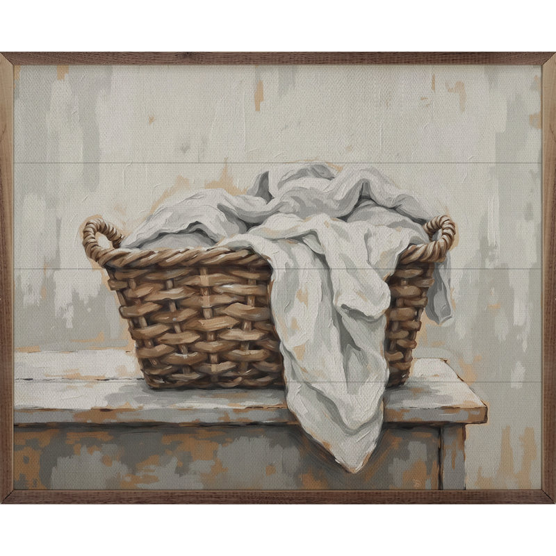 Laundry Basket - Single Picture Frame Print, 16" H x 20" W