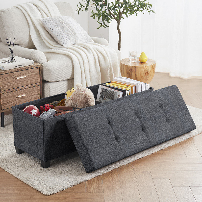 Banc long pliable Pehrson, Noir