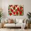 Art mural rouge en forme de fruit-217486831