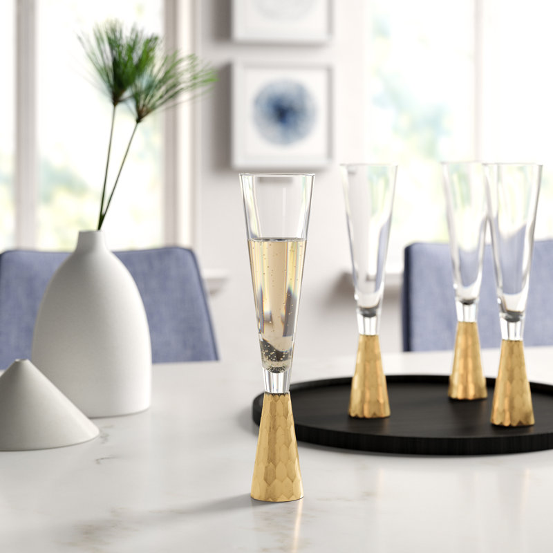 Phifer Cordial Glass Set, Gold