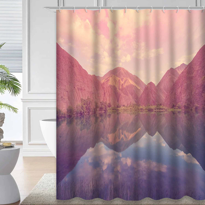 Rideau de douche Mountain Lake, L 72 po x l 84 po
