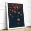 Falling Autumn Leaves Botanical - Framed Print-1884442897-1884442900