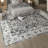 Anran Machine Washable Oriental Grey Area Rug-445988921