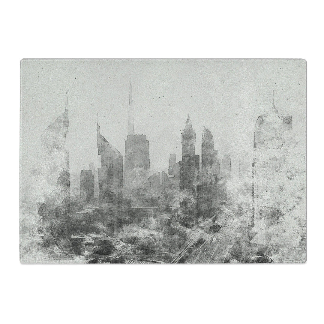 Dubai Skyline Vol.1 Watercolour Chopping Board