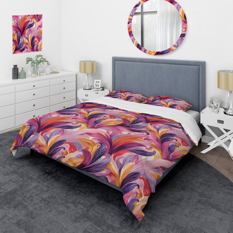 Ensemble de housse de couette Modern, Housse de couette simple et deux taies décorative