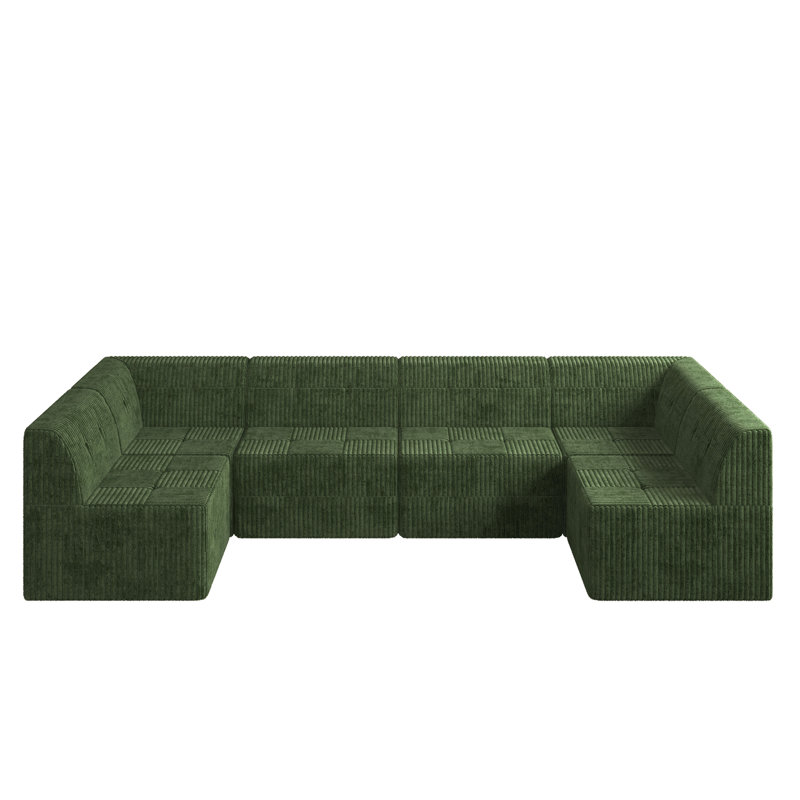 Canapé modulaire rembourré, style moderne pour la maison, confort rembourré de mousse, sièges spacieux, aucun assemblage requis dans le salon et la chambre à coucher, look minimaliste compressé, sièges confortables, option de canapé-lit, requis