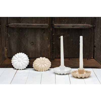 Vintage Inspired Ceramic 1.6'' H Ceramic Tabletop Candlestick