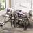 2-Person Gaming Table, Dual Computer Table With Monitor Stand And 2-Tier CPU Holder, 2 Headphone Hooks, Cup Holder