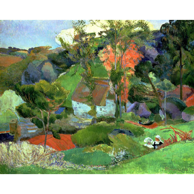 «Landscape at Pont Aven», affiche brillante