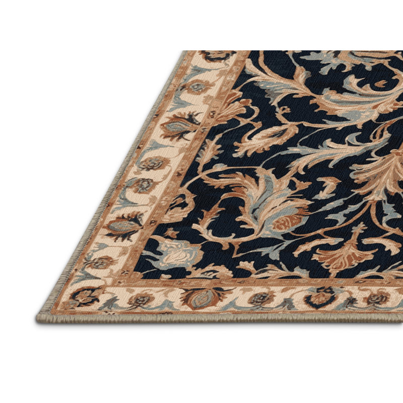 Tapis brun lavable à la machine, Carré 6 pi