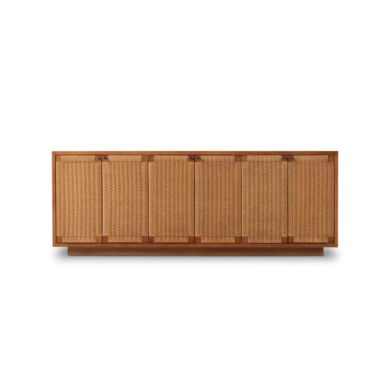 Macklin 82'' W Sideboard, Light Mahogany Veneer