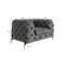 Atoka Chesterfield Armchair with Gold Metal Legs-1859469287