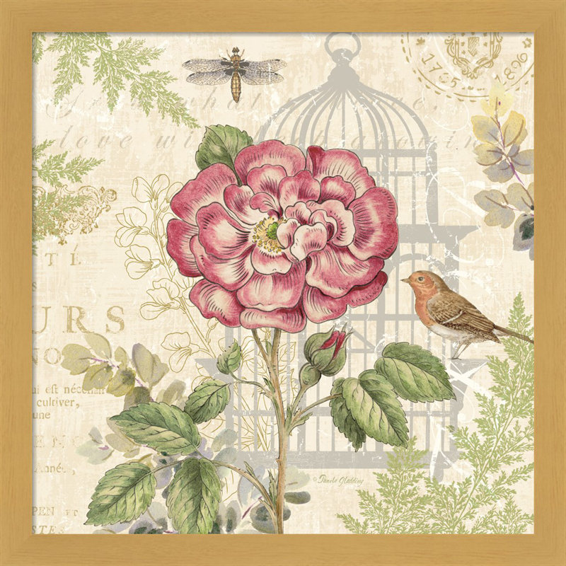 "Floral Nature Trail IV" par Pamela Gladding, art mural encadré