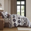 Ensemble d'édredon 8 pièces avec taies décoratives, jupe de lit et coussins décoratifs