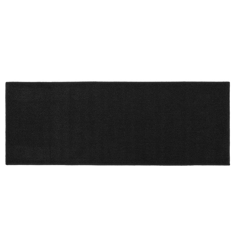 Non-Slip Indoor Doormat, Black, Rectangle W57 x L150 cm