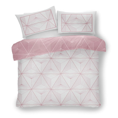 Mifflinville Cotton Blend, Polyester Geometric Shapes Duvet Cover Set with Pillowcases
