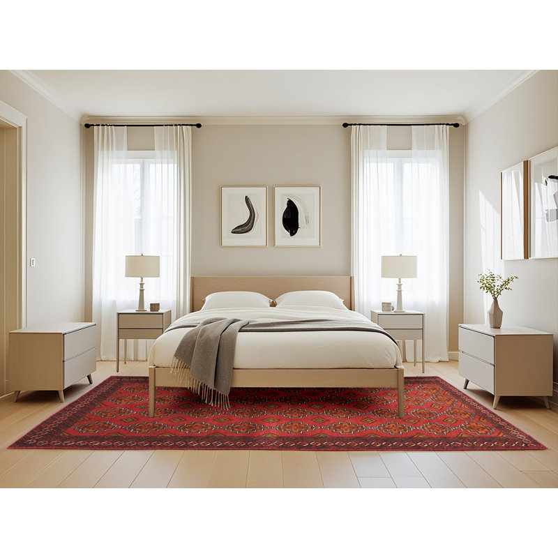 Tapis rouge à motif sud-ouest, Rectangle 5 pi x 8 pi