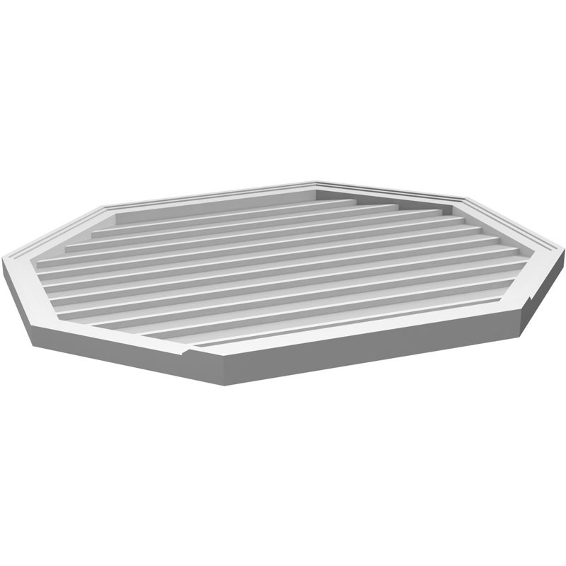 Évent horizontal gondole allongé en surface octogonal Signature, H 34 po x l 40 po x P 2 po