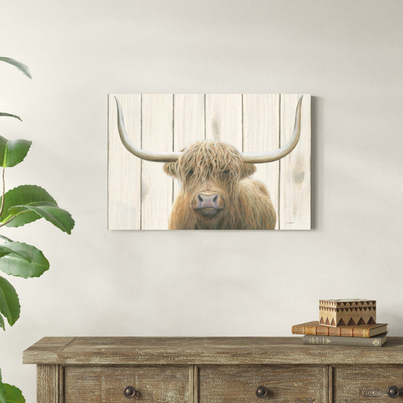 Highland Cow Shiplap, H 20 po x l 30 po